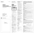 SONY ICFCD873 Owner's Manual cover photo