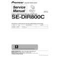 PIONEER SE-DIR800 Service Manual cover photo
