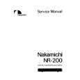 NAKAMICHI NR200 Service Manual cover photo
