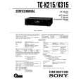 SONY TC-K315 Service Manual cover photo