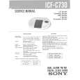 SONY ICFC730 Service Manual cover photo