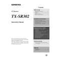 ONKYO TXSR302 Owner's Manual cover photo