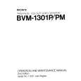 SONY BVM1301P Service Manual cover photo