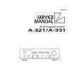 LUXMAN A-321 Service Manual cover photo