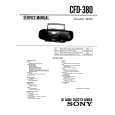 SONY CFD-380 Service Manual cover photo