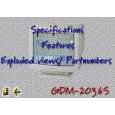 SONY GDM2036S Service Manual cover photo