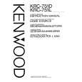 KENWOOD KRC-751D Owner's Manual cover photo