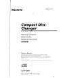 SONY CDX-600 Owner's Manual cover photo