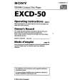 SONY EXCD-50 Owner's Manual cover photo