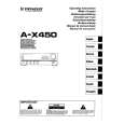 PIONEER A-X450 Owner's Manual cover photo
