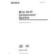 SONY MHC-V818 Owner's Manual cover photo
