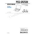SONY PCGGRZ530 Service Manual cover photo
