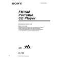 SONY D-F20 Owner's Manual cover photo