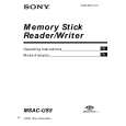 SONY MSAC-US5 Owner's Manual cover photo