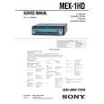 SONY MEX1HD Service Manual cover photo