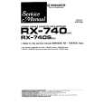 PIONEER RX-740 Service Manual cover photo