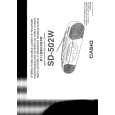 CASIO SD502 Owner's Manual cover photo
