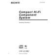 SONY CHCCL5MD Owner's Manual cover photo