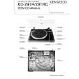 KENWOOD KD291R Owner's Manual cover photo
