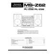 PIONEER MSZ62 Owner's Manual cover photo