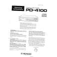 PIONEER PD4100 Owner's Manual cover photo