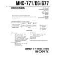 SONY MHC771 Owner's Manual cover photo