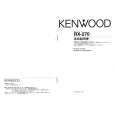 KENWOOD RX-270 Owner's Manual cover photo