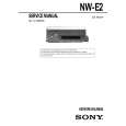SONY NWE2 Service Manual cover photo