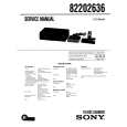 SONY 82202636 Service Manual cover photo