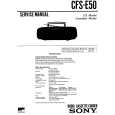 SONY CFS-E50 Service Manual cover photo