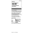 SONY XA-39 Owner's Manual cover photo