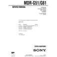 SONY MDRG51 Service Manual cover photo