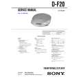 SONY DF20 Service Manual cover photo