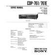 SONY CDP761/E Service Manual cover photo