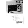 SONY TR-1817 Service Manual cover photo