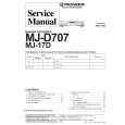 PIONEER MJD707 Owner's Manual cover photo