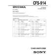 SONY CFS-914 Service Manual cover photo