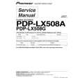 PIONEER PDP-LX508A/YP Service Manual cover photo