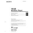 SONY MDXF5800 Owner's Manual cover photo