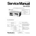 TECHNICS RSM33G Service Manual cover photo