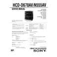 SONY HCDD670AV Service Manual cover photo