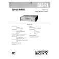 SONY DASR1 Service Manual cover photo