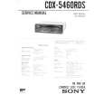 SONY CDX-5460RDS Service Manual cover photo