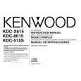 KENWOOD KDCX615 Owner's Manual cover photo