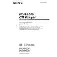 SONY D-EJ616CK Owner's Manual cover photo