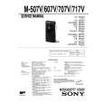 SONY M607V Service Manual cover photo