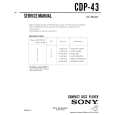 SONY CDP43 Service Manual cover photo