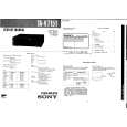 SONY TAV715T Service Manual cover photo