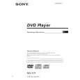 SONY MV-101 Owner's Manual cover photo