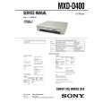 SONY MXDD400 Service Manual cover photo